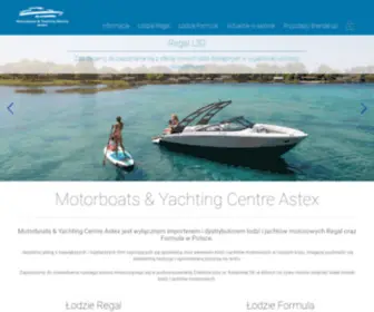 Astex.pl(Motorboats & Yachting Centre Astex) Screenshot