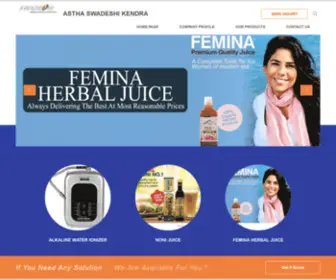 Asthaswadeshikendra.co.in(Natural Herbal Juice Supplier) Screenshot