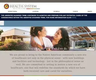 Asthealth.org(Absentee Shawnee Tribal Health System) Screenshot