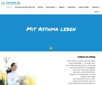 Asthma.de(Alle Informationen zur Lungenerkrankung) Screenshot