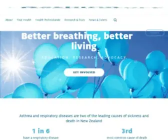 Asthmafoundation.org.nz(The Asthma and Respiratory Foundation NZ) Screenshot