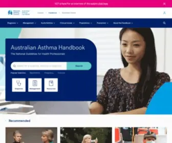 Asthmahandbook.org.au(Australian Asthma Handbook) Screenshot