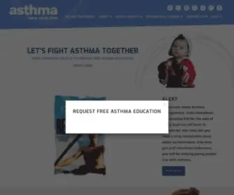 Asthma.org.nz(Asthma New Zealand) Screenshot