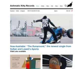Asthmatickitty.com(Asthmatic Kitty Records) Screenshot