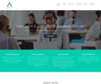 Astia.com.au(Call Centre and Customer Engagement Services) Screenshot