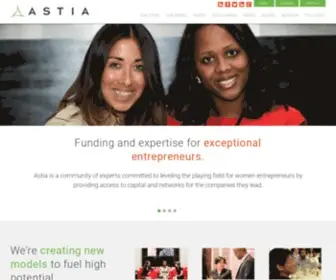 Astia.org(Entrepreneur) Screenshot