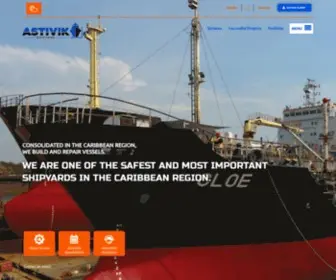 Astivik.com(Astivik Shipyard Colombia) Screenshot