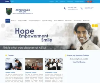 ASTM.co.in(Vocational Skills Training Courses in Mumbai by ASTM in India) Screenshot