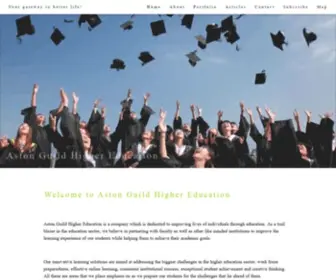 Astonguild.org.uk(Aston Guild Higher Education and Training) Screenshot