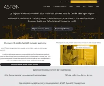 Astonitf.com(Logiciel SaaS de recouvrement des créances clients. Tableaux de bord métier) Screenshot