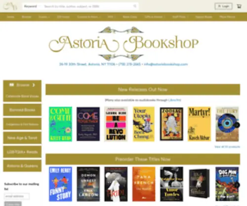 Astoriabookshop.com(The Astoria Bookshop) Screenshot
