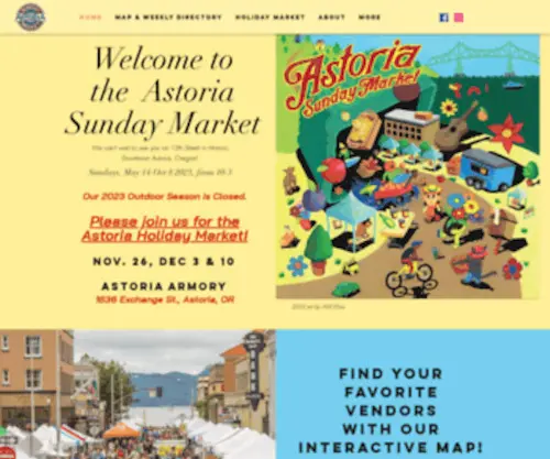 Astoriasundaymarket.com(Astoria Sunday Market) Screenshot