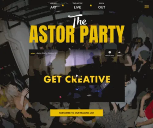 Astorparty.com(The Astor Party) Screenshot