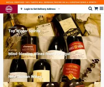 Astorwines.com(Astor Wines & Spirits) Screenshot