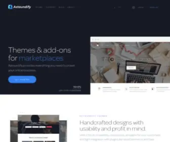 Astoundify.com(Handcrafted websites with usability and profit in mind. Astoundify) Screenshot