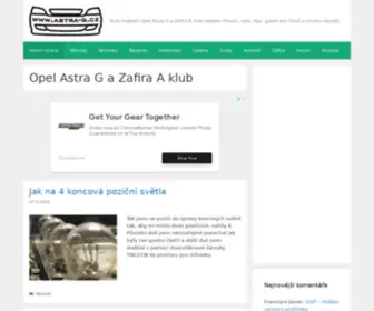 Astra-G.cz(Opel Astra G a Zafira A klub) Screenshot