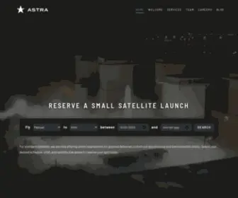 Astra.com(Improve Life On Earth From Space) Screenshot