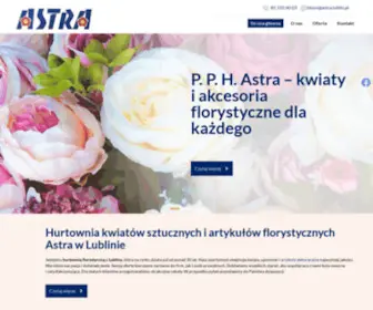 Astra.lublin.pl(Hurtownia florystyczna Astra z Lublina) Screenshot