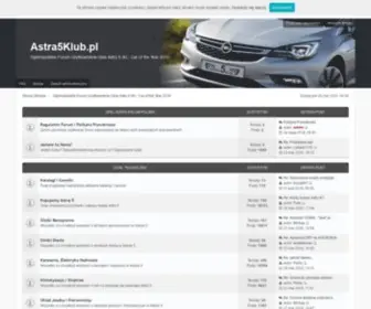 Astra5Klub.pl(Ogólnopolskie Forum Użytkowników Opla Astry 5 (K)) Screenshot