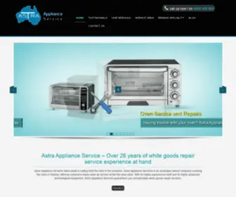 Astraapplianceservice.com.au(Astra Appliance Service) Screenshot