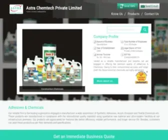 Astrachemtech.com(Astra Chemtech Private Limited) Screenshot