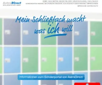 Astradirect-Schuelerportal.de(Schließfächer) Screenshot