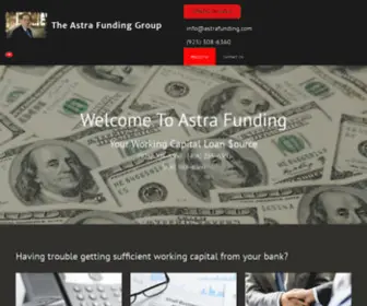 Astrafunding.com(The Astra Funding Group) Screenshot