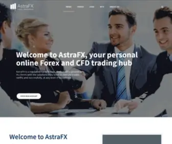 Astrafx.com(Forex and CFD trading hub) Screenshot