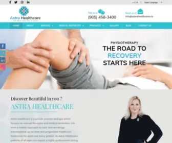 Astrahealthcare.ca(Massage Therapy Service) Screenshot