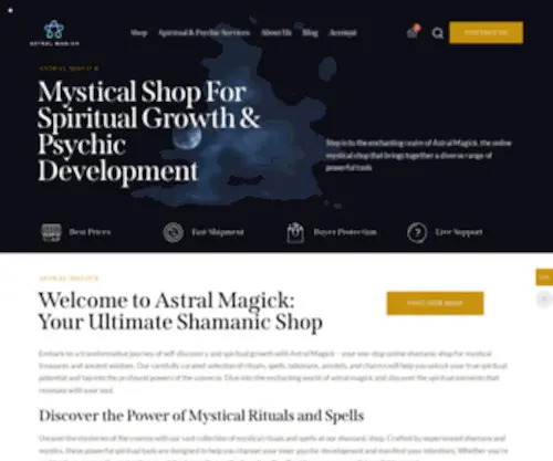 Astralmagick.com(Astral Magick) Screenshot