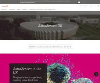 Astrazeneca.co.uk(Our focus) Screenshot