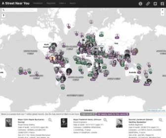 Astreetnearyou.org(Exploring the local legacy of the First World War) Screenshot