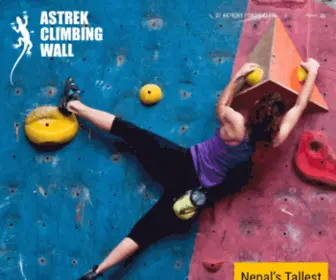 Astrekclimbing.com(Tallest Climbing Wall in Nepal) Screenshot