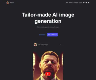 Astria.ai(Tailor-made AI image generation) Screenshot