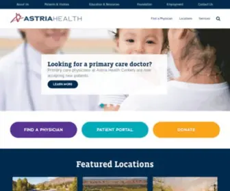Astria.health(Innovative healthcare solutions for the Yakima Valley) Screenshot