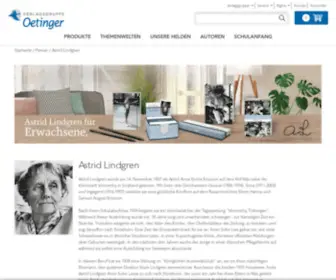 Astrid-Lindgren.de(Astrid Lindgren) Screenshot