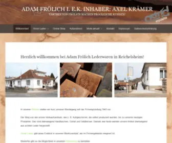 Astrid-Modelle.de(Herzlich willkommen bei Adam Frölich Lederwaren in Reichelsheim) Screenshot