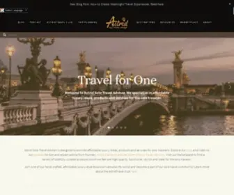 Astridtravel.com(Astrid Solo Travel Advisor) Screenshot