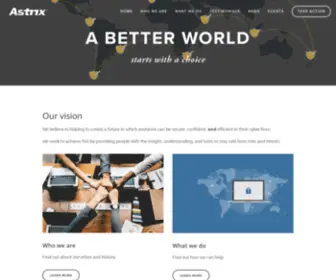Astrix.co.uk(Cybersecurity) Screenshot