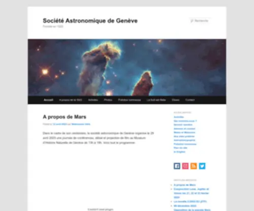 Astro-GE.net(Société Astronomique de Genève) Screenshot