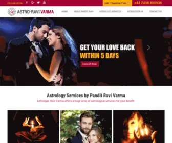 Astro-Ravivarma.co.uk(Best Indian astrologer in London UK) Screenshot