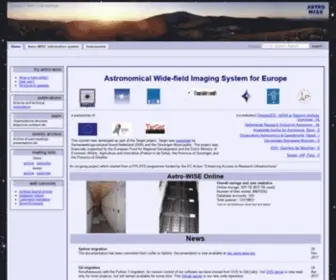 Astro-Wise.org(Astro-WISE - Home) Screenshot