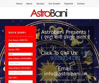 Astrobani.in(Best Horoscope Site of India Astrobani) Screenshot