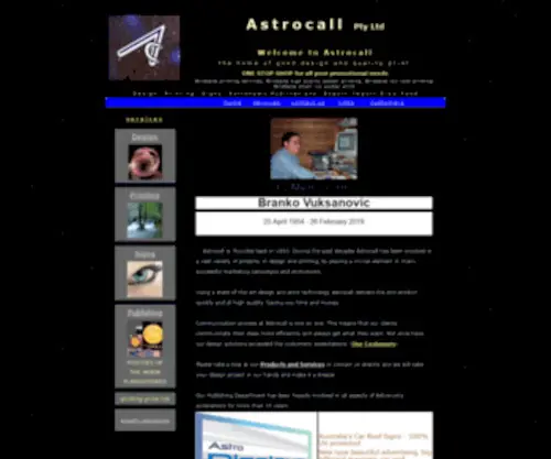 Astrocall.com.au(Astrocall Brisbane Print Design Signs Promotions Digital low cost digital printing Brisbane) Screenshot