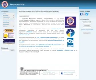 Astrocantabria.org(AGRUPACIÓN ASTRONÓMICA CÁNTABRA (AstroCantabria)) Screenshot