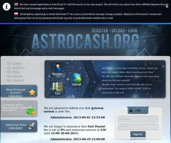 Astrocash.org(BETA) Screenshot