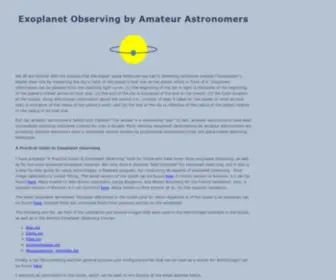 Astrodennis.com(Exoplanet Observing) Screenshot