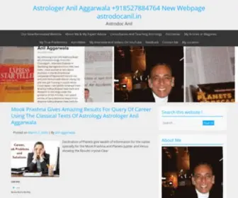Astrodocanil.com(Anil Aggarwala) Screenshot
