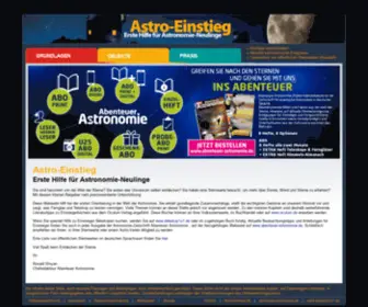 Astroeinstieg.de(Astro-Einstieg) Screenshot