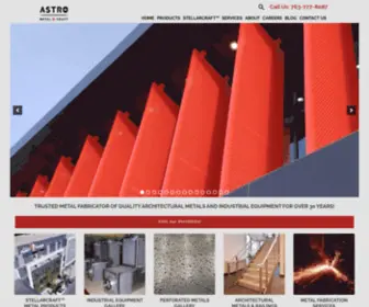 Astroeng.com(Metal Fabrication Services MN) Screenshot
